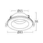 BRY-TETRA-IP-RND-WHT-IP54-SPOTLIGHT