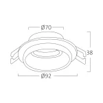 BRY-ALFA-E-RND-WHT-BLC-SPOTLIGHT FIXTURE