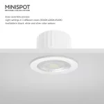 BRY-MINISPOT-A-3W-38D-3C-6500K-IP54-LED SPOTLIGHT