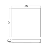 BRY-STEP-A-CS1-SQR-BLC-STEPLIGHT COVER