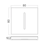 BRY-STEP-A-CS3-SQR-SLV-STEPLIGHT COVER