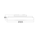 BRY-JADE-F-RND-20W-3IN1-WHT-IP44-CEILING LIGHT