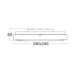 BRY-JADE-F-SQR-20W-3IN1-WHT-IP44-CEILING LIGHT