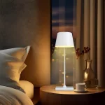 BRY-TOWER-1-WHT-3000K-RCH-TABLE LAMP
