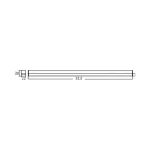 BRY-LEDLINE-4W-SQR-WHT-3000K-LED WALL LIGHT