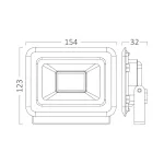 BRY-FLOOD-SF-30W-BLC-6500K-IP65-LED FLOODLIGHT