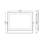 BRY-FLOOD-SF-150W-BLC-3000K-IP65-LED FLOODLIGHT