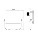 BRY-FLOOD-WF-100W-WHT-3IN1-IP65-LED FLOODLIGHT