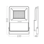 BRY-SOLAR PL-80W-3IN1-RMT-IP65-SOLAR FLOODLIGHT