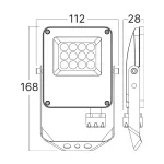 BRY-FLOOD-PF-10W-GRY-3IN1-IP65-LED FLOODLIGHT