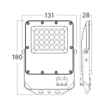 BRY-FLOOD-PF-20W-GRY-3IN1-IP65-LED FLOODLIGHT