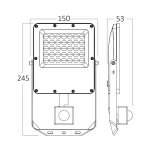 BRY-FLOOD-PF-30W-GRY-3IN1-SNS-IP54-LED FLOODLIGHT