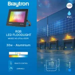 BRY-FLOOD-CF-30W-BLC-RGB-IP65-LED FLOODLIGHT