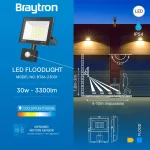 BRY-FLOOD-CF-30W-BLC-6500K-SNS-IP54-LED FLOODLIGHT