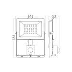 BRY-FLOOD-CF-30W-BLC-6500K-SNS-IP54-LED FLOODLIGHT