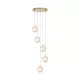 BRY-S001R-5H-5xG9-GLD-PENDANT LIGHT