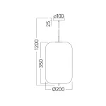BRY-S011R-1H-1xE27-OPL-BLC-PENDANT LIGHT