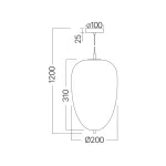 BRY-S011R-1H-1xE27-OPL-BLC-PENDANT LIGHT