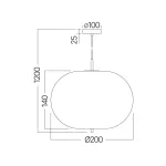 BRY-S011R-1H-1xE14-OPL-BLC-PENDANT LIGHT