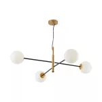 BRY-S012R-4H-4xG9-OPL-GLD-PENDANT LIGHT
