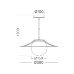 BRY-W004R-1H-1xE27-BLC-PENDANT LIGHT