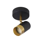 BRY-G002C-1H-1xGU10-GLD-BLC-CEILING LIGHT