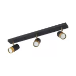 BRY-G002C-3H-3xGU10-GLD-BLC-CEILING LIGHT