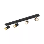 BRY-G002C-4H-4xGU10-GLD-BLC-CEILING LIGHT