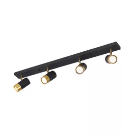 BRY-G002C-4H-4xGU10-GLD-BLC-CEILING LIGHT