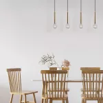 BRY-G005S-4H-4xE27-GLD-PENDANT LIGHT