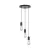 BRY-G006R-3H-3xE27-BLC-PENDANT LIGHT