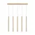 BRY-G007S-1H-5xG9-GLD-PENDANT LIGHT