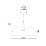 BRY-P007R-1H-1xE27-WHT-PENDANT LIGHT