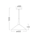 BRY-P009R-1H-1xE27-GRY-PENDANT LIGHT