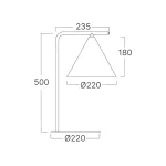BRY-P010T-1H-1xE27-GLD-TABLE LAMP