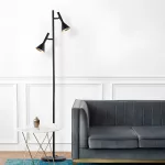 BRY-P011T-2H-2xGU10-BLC-FLOOR LAMP