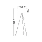 BRY-F003T-1H-1xE27-BEJ-FLOOR LAMP