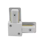 BRY-L-2WRS-WHT-TRACK RAIL CONNECTOR