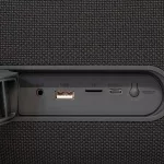 SAL BT9000 hordozható boombox, vezeték nélküli hangszóró, 100 W, IPX5, BT TWS, AUX, USB/microSD, Soft Touch gombok, ~10 h üzemidő, USB-C töltőkábel