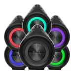SAL BT 5000 hordozható bluetooth kihangosító, 2 x 25 W, sztereó boombox, FM rádió, USB, microSD, beépített mikrofon, RGB LED, ~30 óra üzemidő, BT_5000