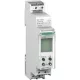 Schneider digitális időkapcsoló, háttérvilágítással ACTI9 IHP+1c 18mm, CCT15838 Sorolható