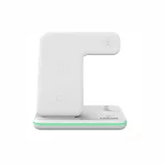 CANYON CNS-WCS302W 3in1 vezeték nélküli töltő, Qi szabvány, micro USB / lightning töltőport, fehér