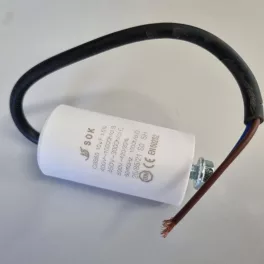 Kondenzátor üzemi 10 uF 450V+kábel CNS0023