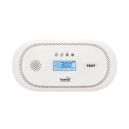   HOME CO10LCD szén-monoxid vészjelző, LCD kijelző , elemes, 2 év elem élettartam, 10 év érzékelő élettartam