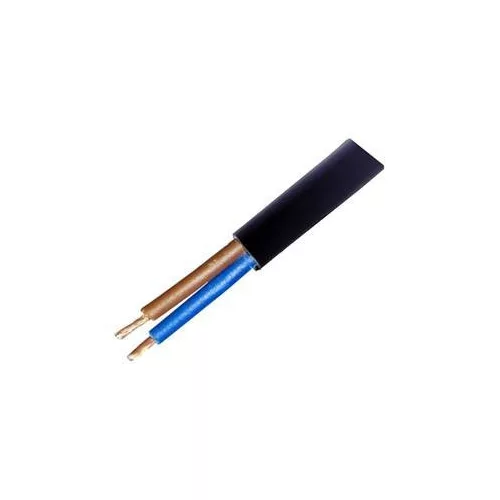 MT kábel 2x0,75mm2 fekete PVC köpenyes réz erű sodrott H03VVH2-F (MTL)