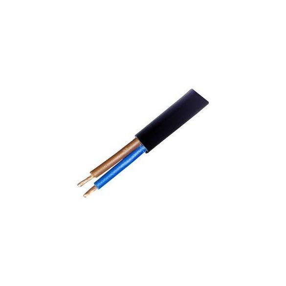 MT kábel 2x0,75mm2 fekete PVC köpenyes réz erű sodrott H03VVH2-F (MTL)