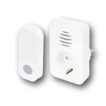 Home DBA1101AC vezeték nélküli csengő, elemes nyomógomb, max 150m hatótáv, 38 dallam, IP44 nyomógomb