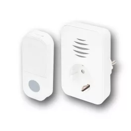   Home DBA1101AC vezeték nélküli csengő, elemes nyomógomb, max 150m hatótáv, 38 dallam, IP44 nyomógomb