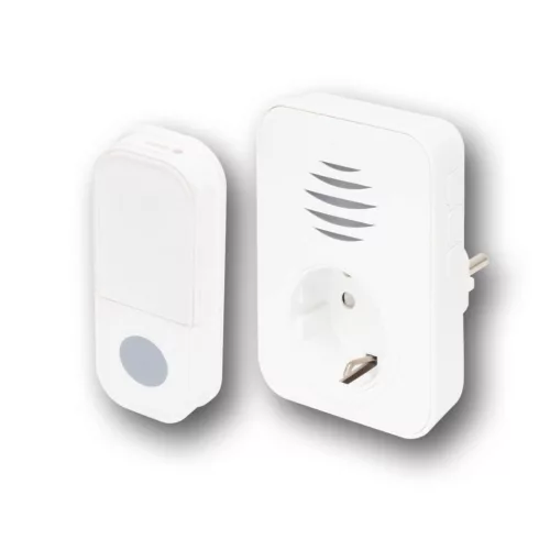 Home DBA1101AC vezeték nélküli csengő, elemes nyomógomb, max 150m hatótáv, 38 dallam, IP44 nyomógomb