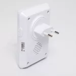 Home DBK1010AC vezeték nélküli csengő, elem nélküli, 100m hatótáv, 20 dallam, 3-fokozatú hangerő, kék LED, kinetikus nyomógomb, 230V-os tápellátás